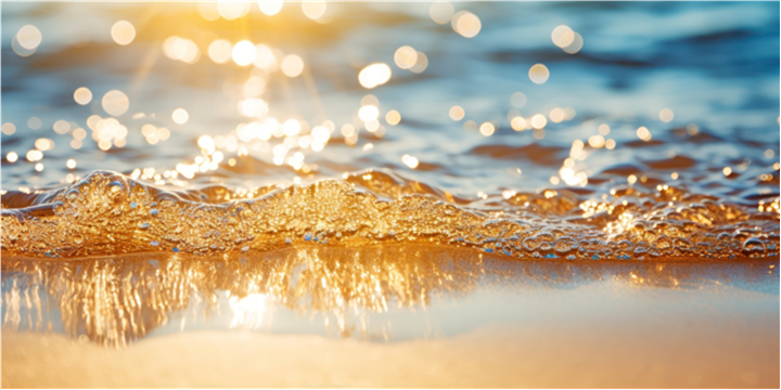Sunlight on the seashore